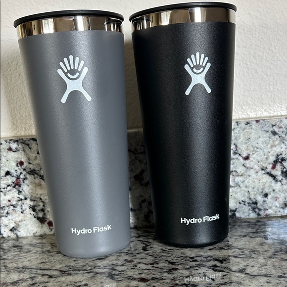 Hydro Flask Other - Hydro Flask Black and Gray Tumblers